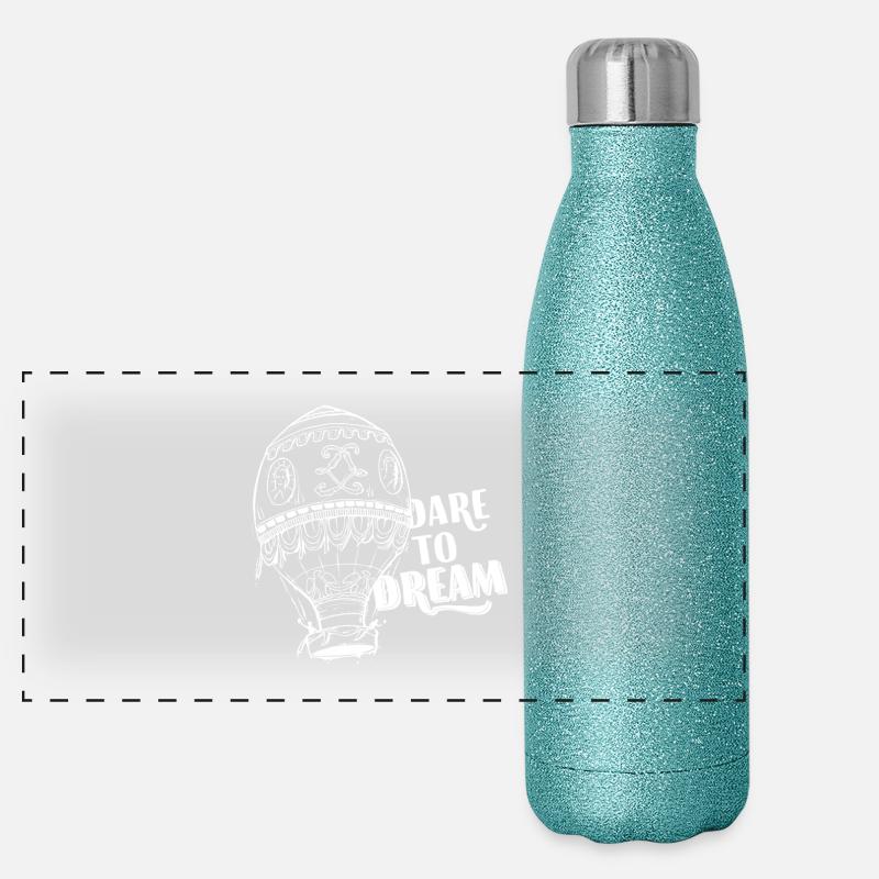 Dare To Dream Panorama Glitzer Isolierflasche 500 ml