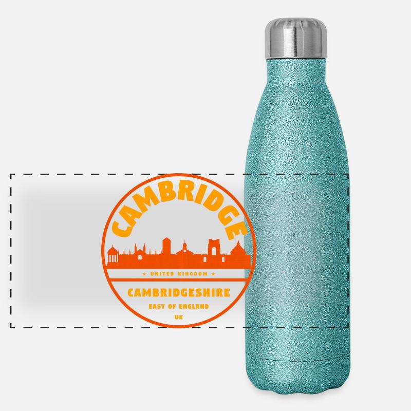 Timbre Cambridge Skyline UK Gourde isotherme panoramique pailletée 500 ml