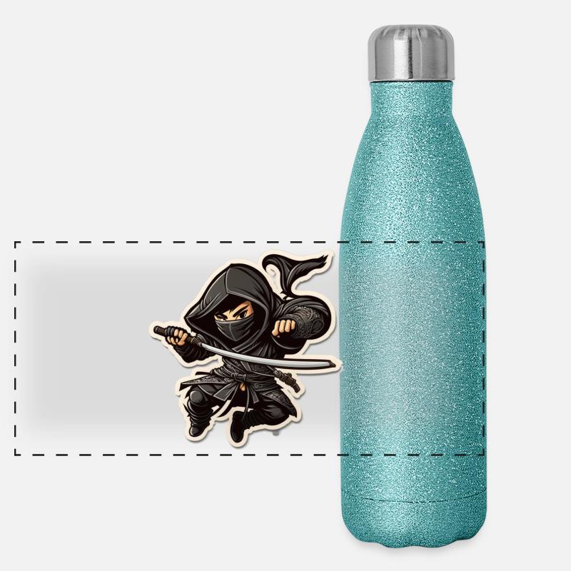 Ninja Panorama Glitzer Isolierflasche 500 ml