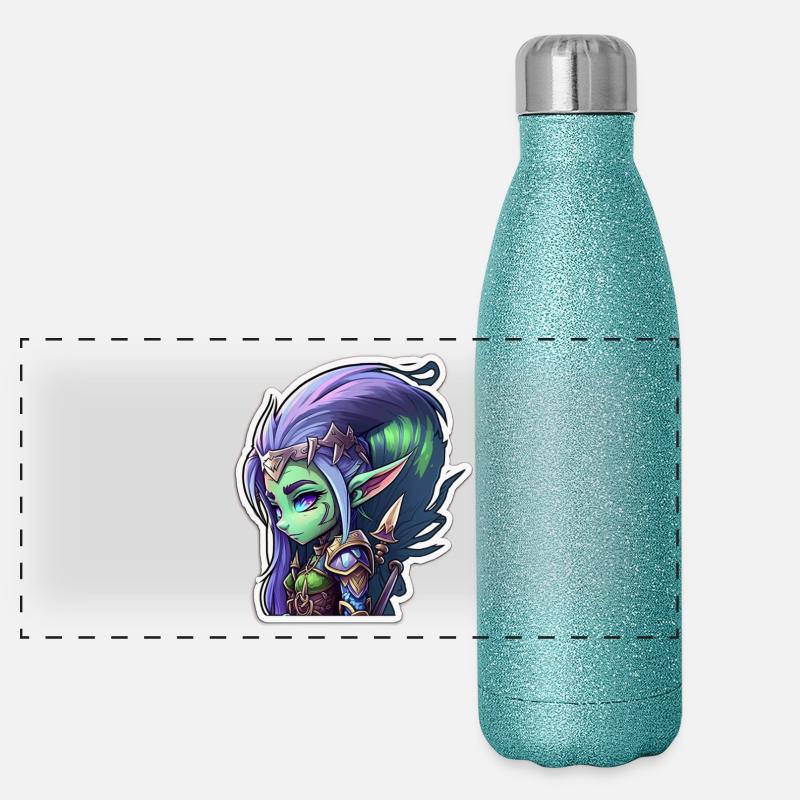 Night Elf Panoramic Glitter Thermal Bottle 500 ml