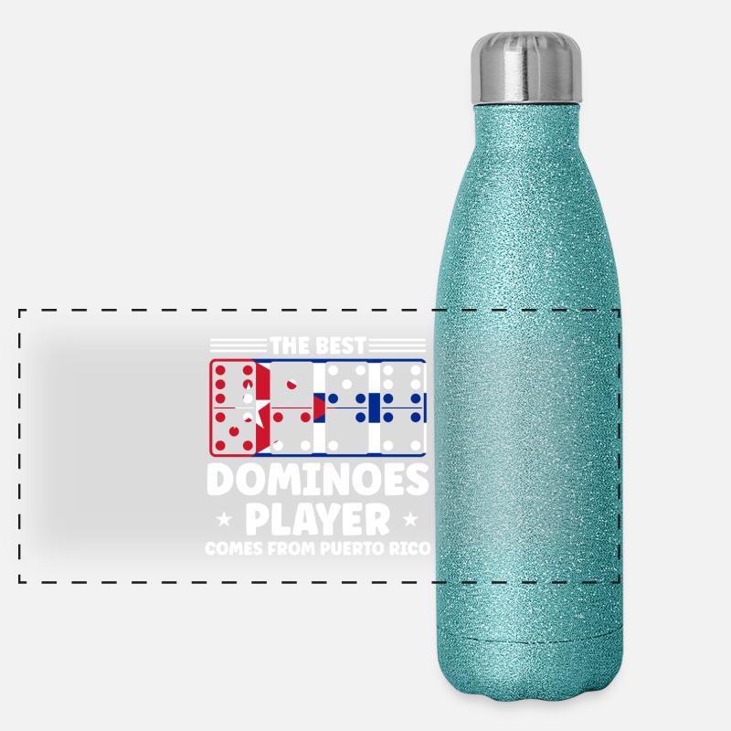 Conception de domino Gourde isotherme panoramique pailletée 500 ml