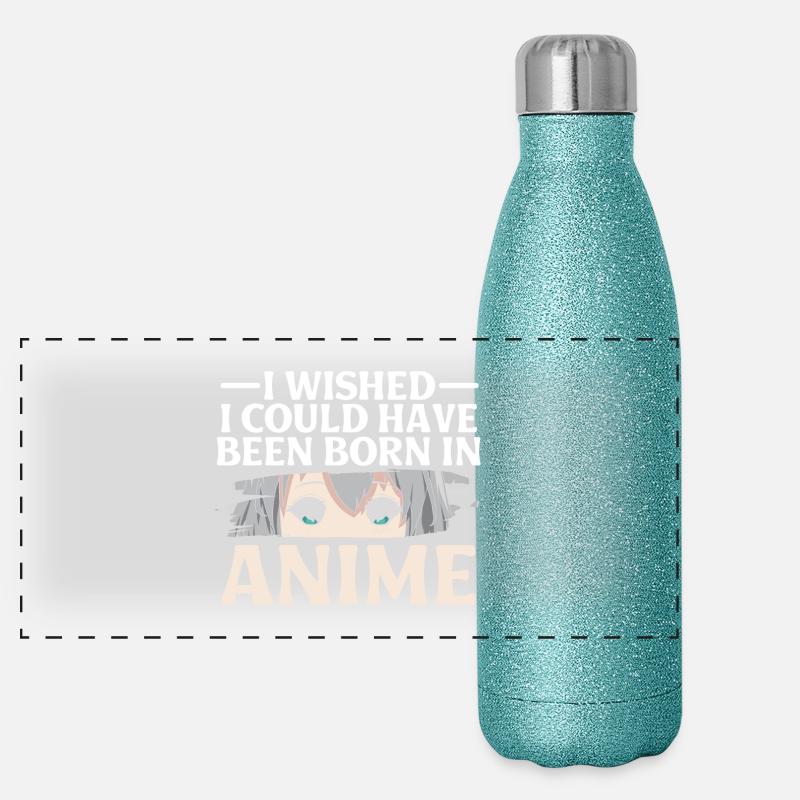 Anime Serien Design Panorama Glitzer Isolierflasche 500 ml