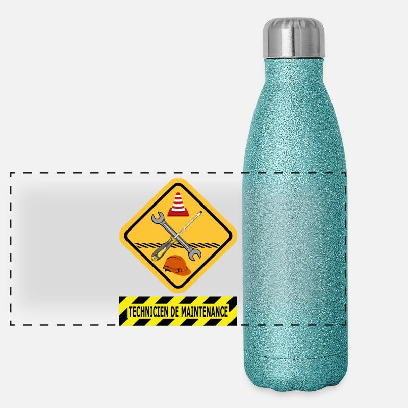 Maintenance Technician Panoramic Glitter Thermal Bottle 500 ml