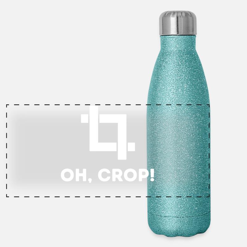 Travailleur Emploi Travail Profession Déclaration de carrière Gourde isotherme panoramique pailletée 500 ml