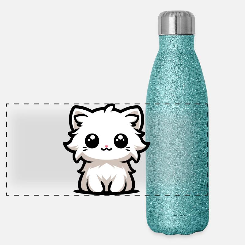 The Cutest Kitty Panoramic Glitter Thermal Bottle 500 ml