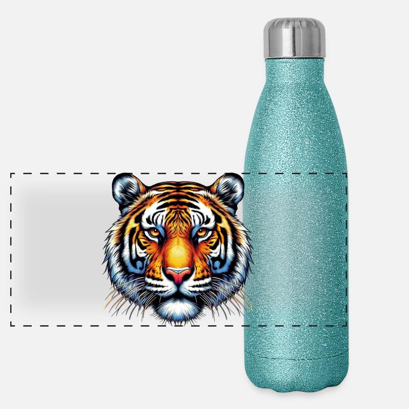 Tiger Panoramic Glitter Thermal Bottle 500 ml