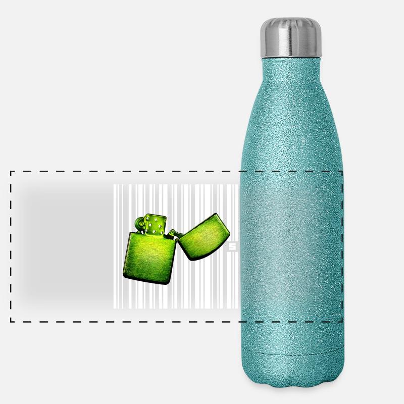 SPOT - RETRO Panorama Glitzer Isolierflasche 500 ml