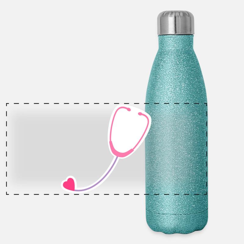 Coloured stethoscope Panoramic Glitter Thermal Bottle 500 ml