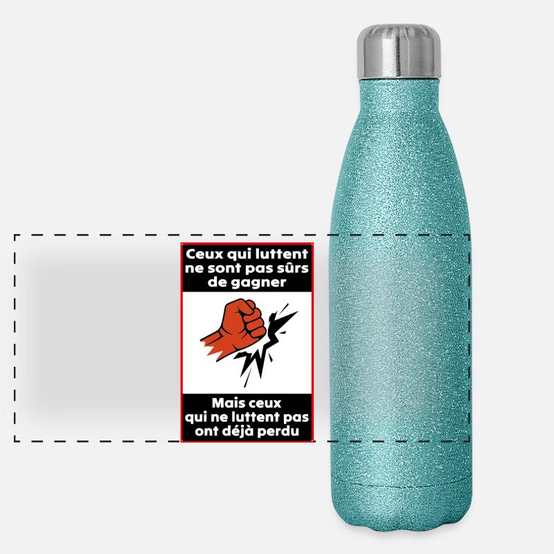 Those who struggle Panoramic Glitter Thermal Bottle 500 ml