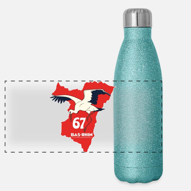 Bas-Rhin Panoramic Glitter Thermal Bottle 500 ml