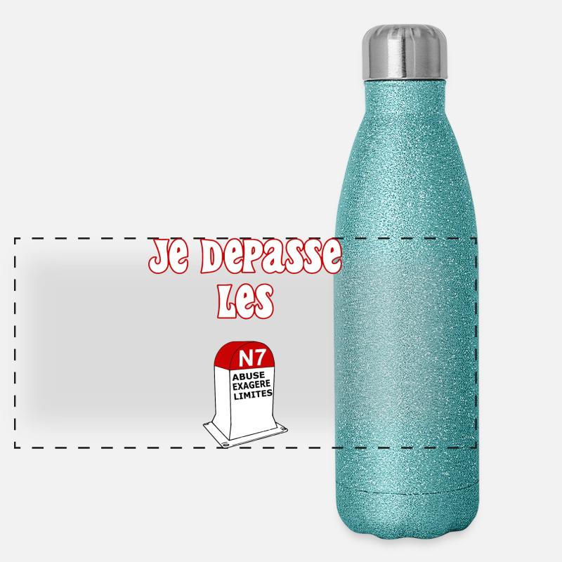 I cross the line Panoramic Glitter Thermal Bottle 500 ml