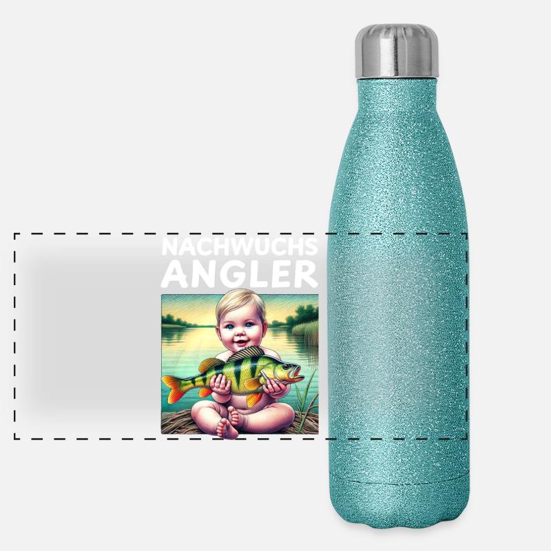 Junior Angler - Cadeau pour bébé Gourde isotherme panoramique pailletée 500 ml