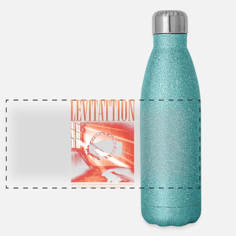 Levitation – Mystische Ästhetik Panorama Glitzer Isolierflasche 500 ml