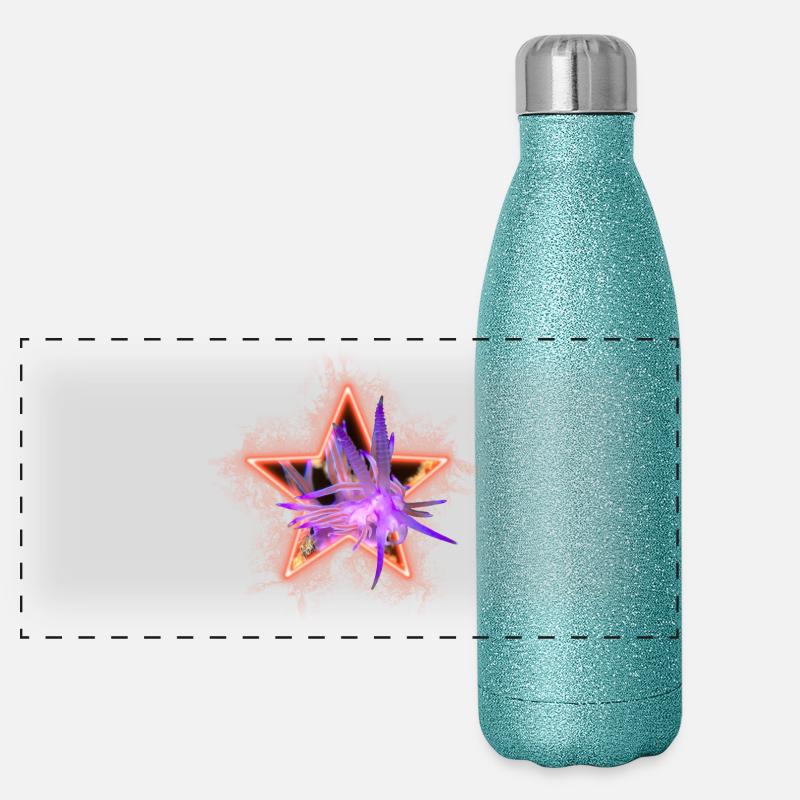 Flabellina à Stern Gourde isotherme panoramique pailletée 500 ml