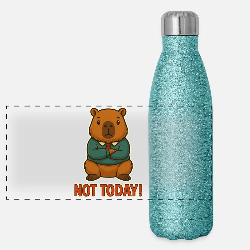 Pas aujourd’hui! Gourde isotherme panoramique pailletée 500 ml