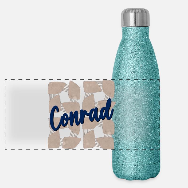 NAMENSTAG NAME CONRAD Panorama Glitzer Isolierflasche 500 ml