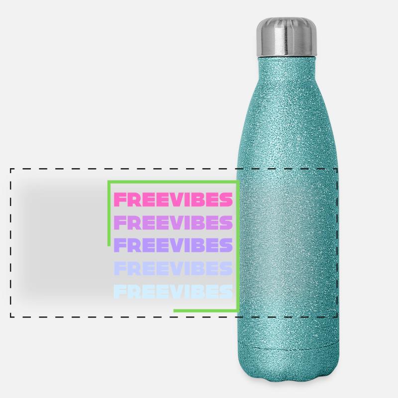 Vibrations gratuites Gourde isotherme panoramique pailletée 500 ml