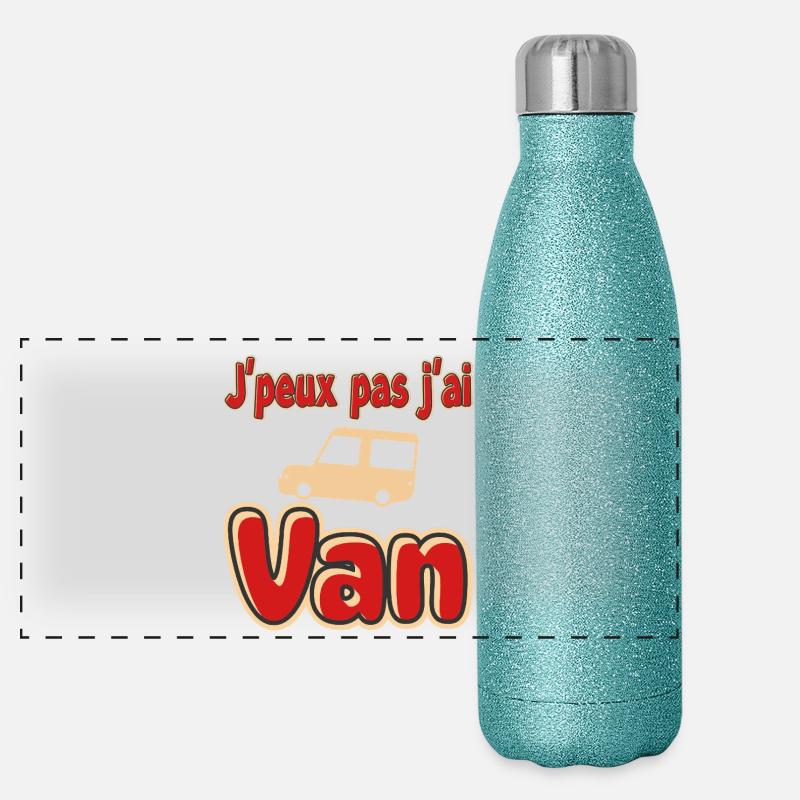 J'peux pas j'ai Van Gourde isotherme panoramique pailletée 500 ml