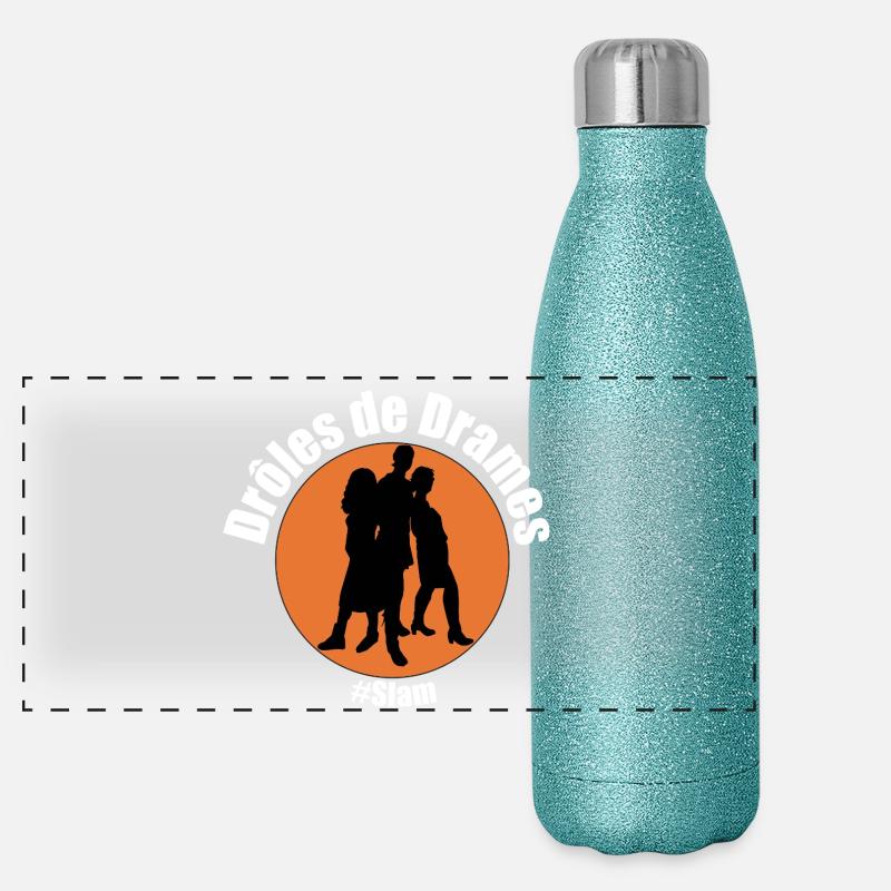 Drôle de Drames Slam Gourde isotherme panoramique pailletée 500 ml