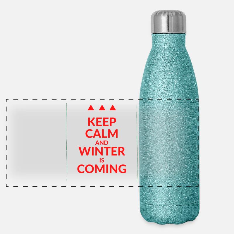 Reste calme W est C Gourde isotherme panoramique pailletée 500 ml