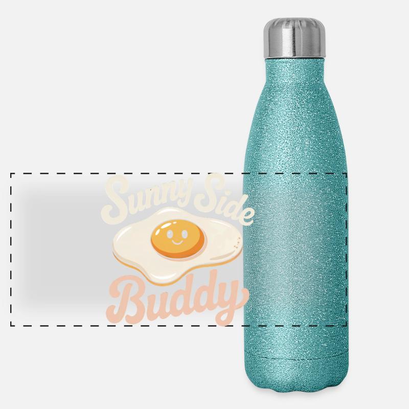 œuf au plat Gourde isotherme panoramique pailletée 500 ml