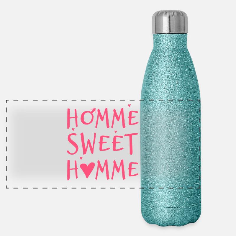MANN, SÜSSER MANN! Panorama Glitzer Isolierflasche 500 ml