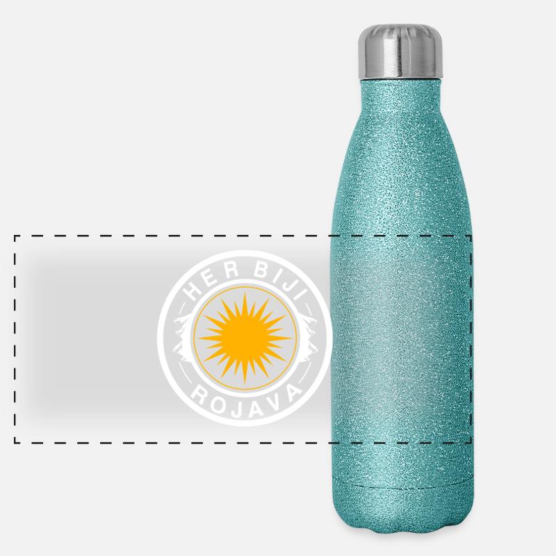 Rojava Gourde isotherme panoramique pailletée 500 ml
