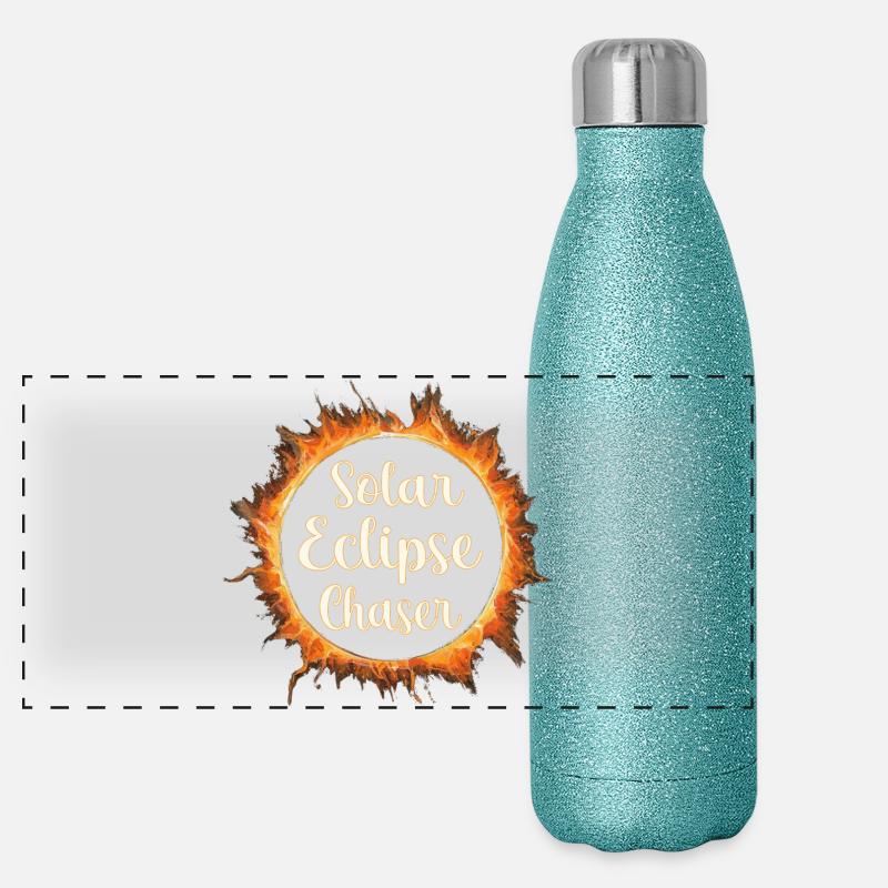 Chasseur d’éclipses solaires Gourde isotherme panoramique pailletée 500 ml