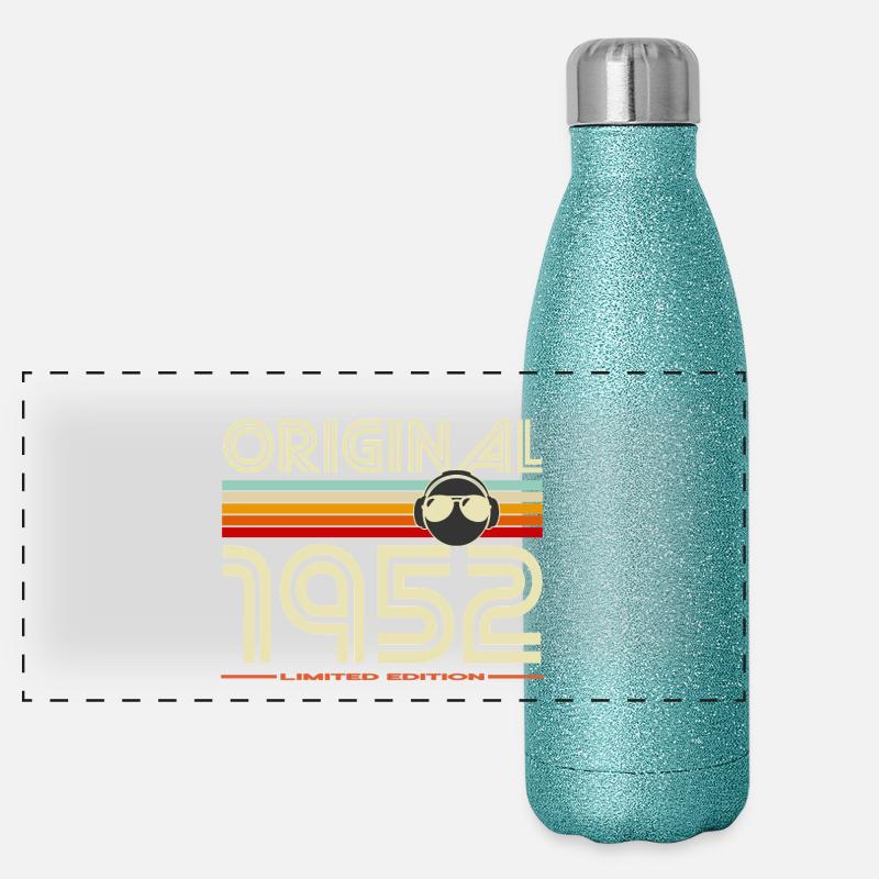 Originale Retro Limited Edition von 1952 Panorama Glitzer Isolierflasche 500 ml