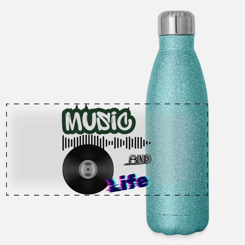 vinyle Gourde isotherme panoramique pailletée 500 ml