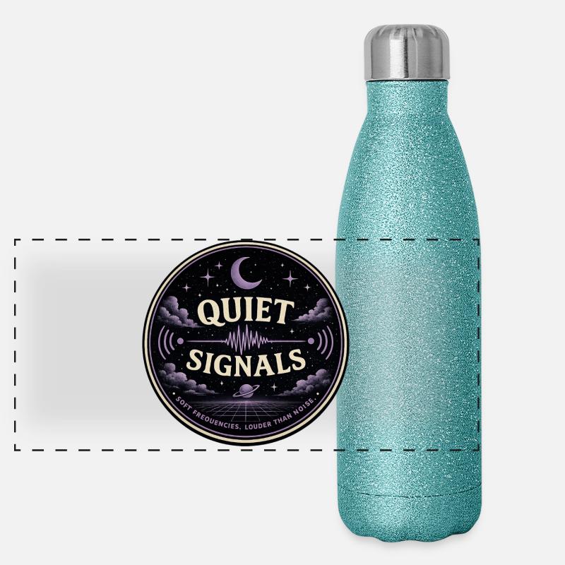 Quiet Signals Cosmos Night Panoramic Glitter Thermal Bottle 500 ml