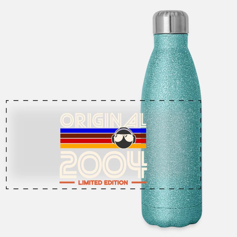 Original 2004 Edition Retro Audio Gourde isotherme panoramique pailletée 500 ml