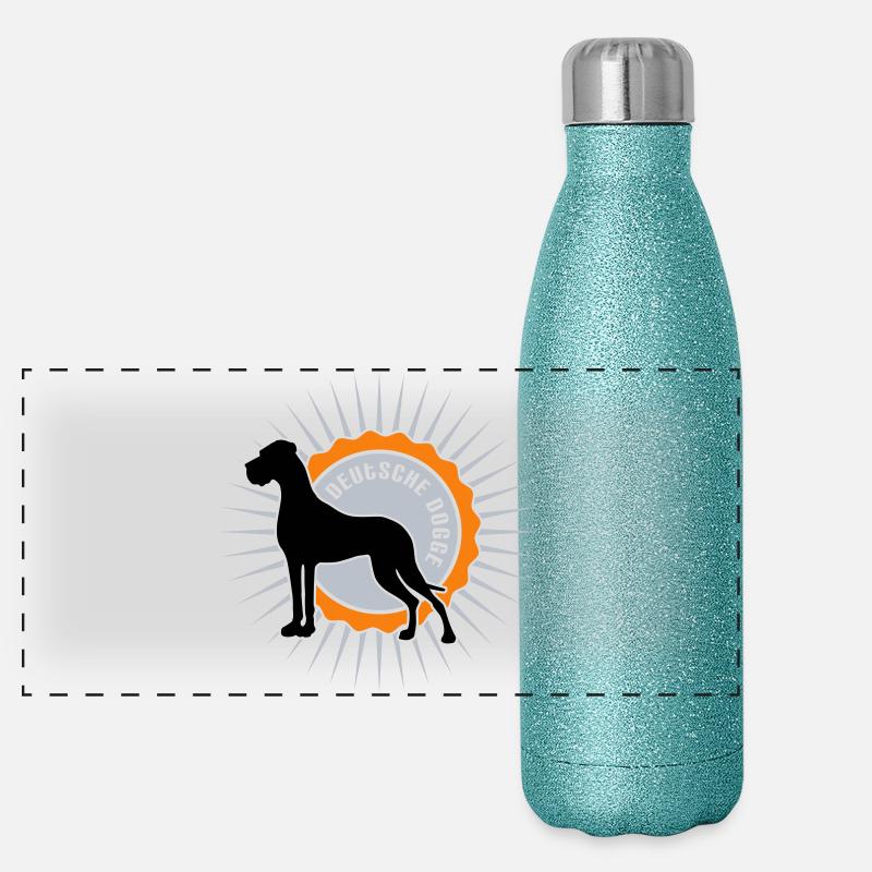 German mastiff stellar script Panoramic Glitter Thermal Bottle 500 ml