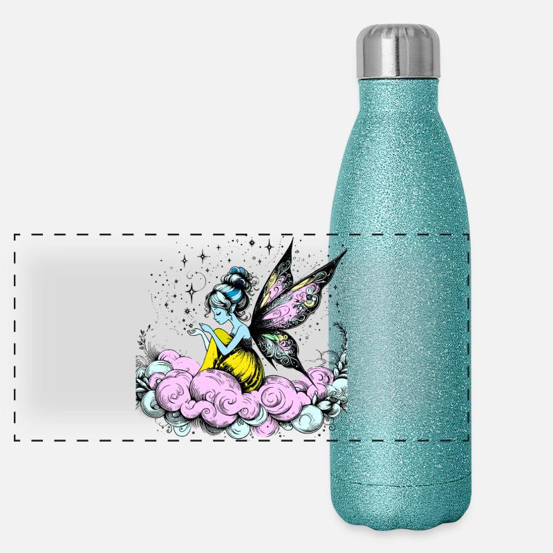 Traum Fee Panorama Glitzer Isolierflasche 500 ml