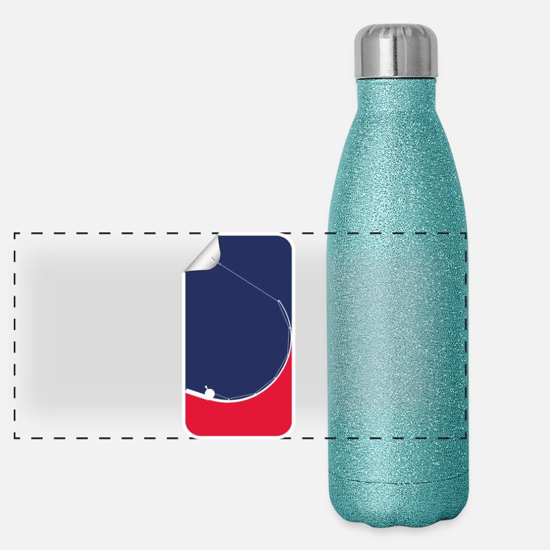 pêche Gourde isotherme panoramique pailletée 500 ml