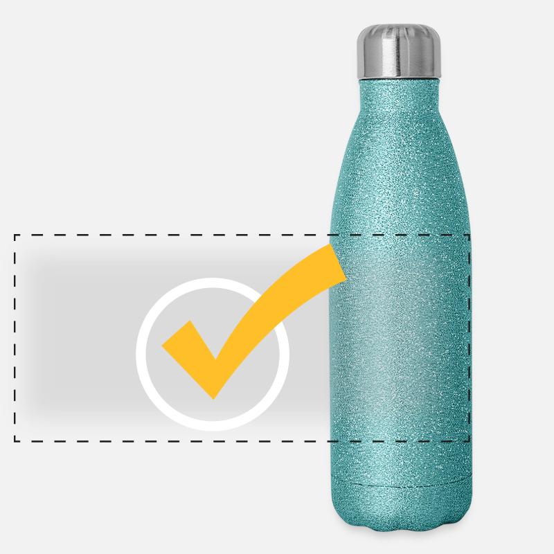 Ein Häkchen Panorama Glitzer Isolierflasche 500 ml