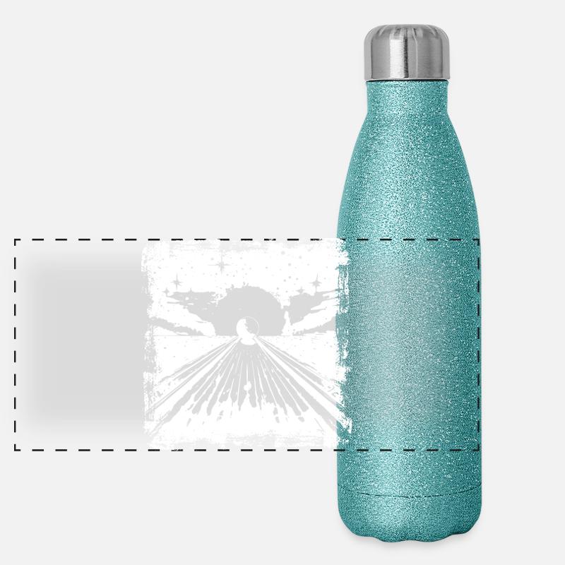 Bowling Drawing Panoramic Glitter Thermal Bottle 500 ml