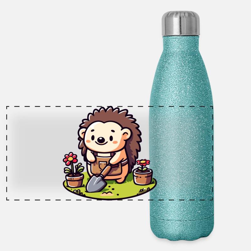 Igelgärtner: Der Blütenkumpel Panorama Glitzer Isolierflasche 500 ml