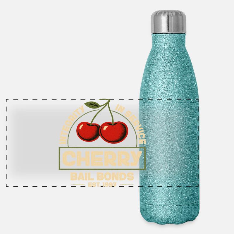 Intégrité en service Cautionnement de Cherry EST. 1997 Gourde isotherme panoramique pailletée 500 ml