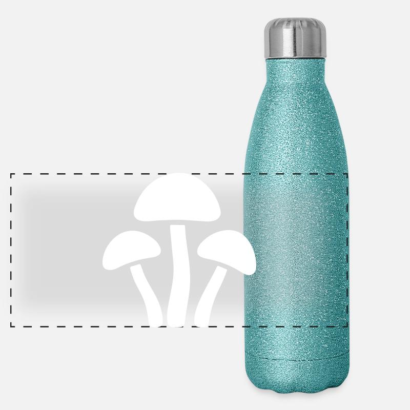 Mushrooms Icon Panoramic Glitter Thermal Bottle 500 ml