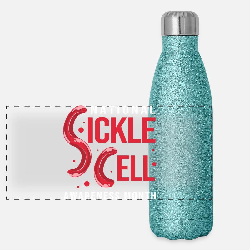 Sickle cell anemia Panoramic Glitter Thermal Bottle 500 ml