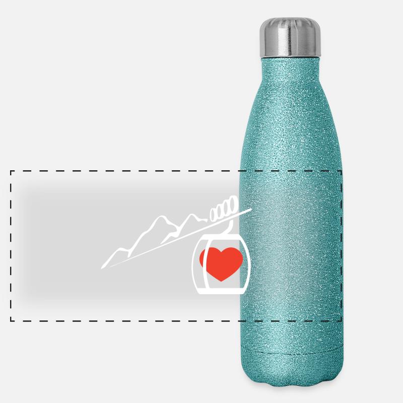ski Gourde isotherme panoramique pailletée 500 ml