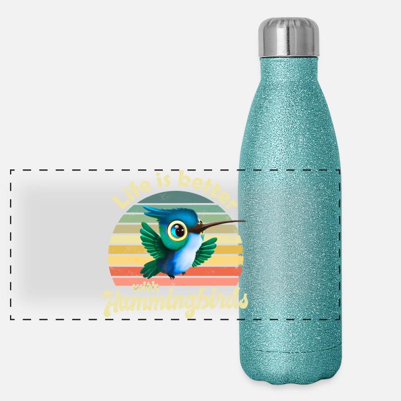 Colibri Gourde isotherme panoramique pailletée 500 ml