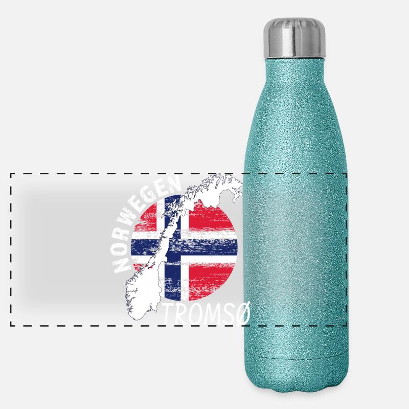 TROMSØ Gourde isotherme panoramique pailletée 500 ml