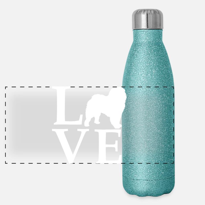 Chow Chow Panorama Glitzer Isolierflasche 500 ml