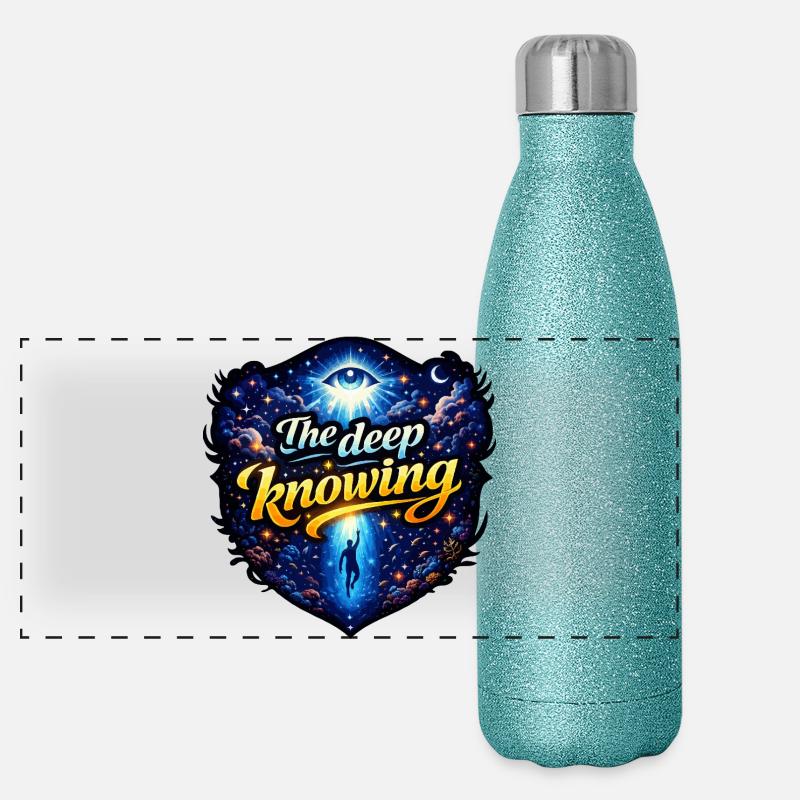 La connaissance profonde Gourde isotherme panoramique pailletée 500 ml