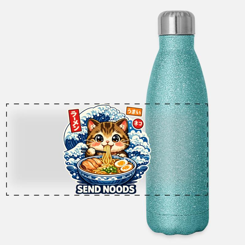 Send Noods Ramen Panorama Glitzer Isolierflasche 500 ml