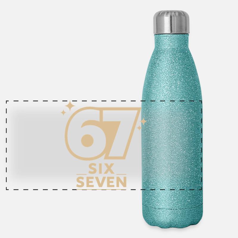 67 Panorama Glitzer Isolierflasche 500 ml