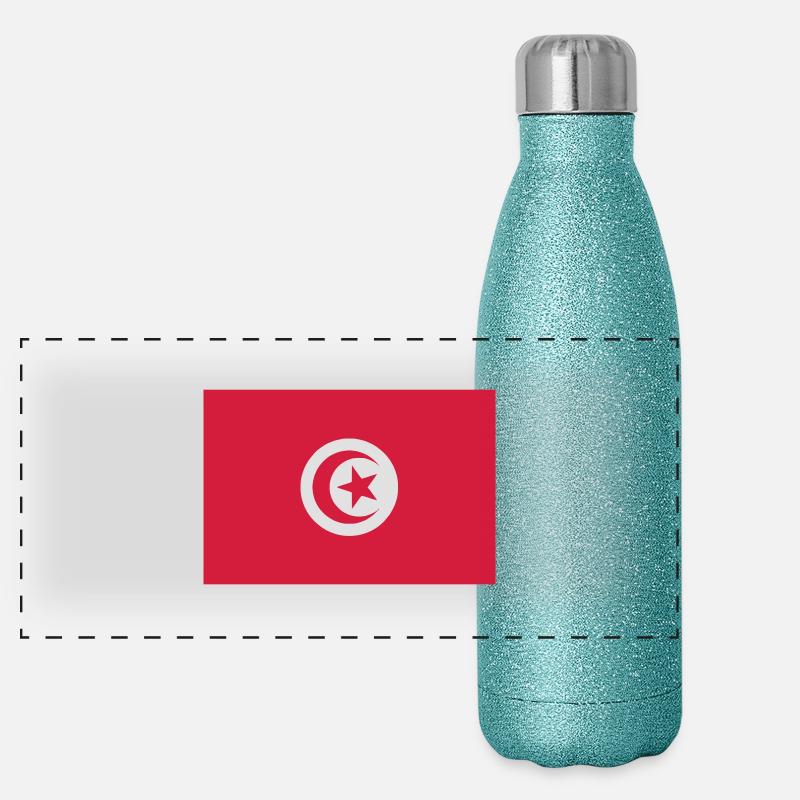 Tunisia Panoramic Glitter Thermal Bottle 500 ml