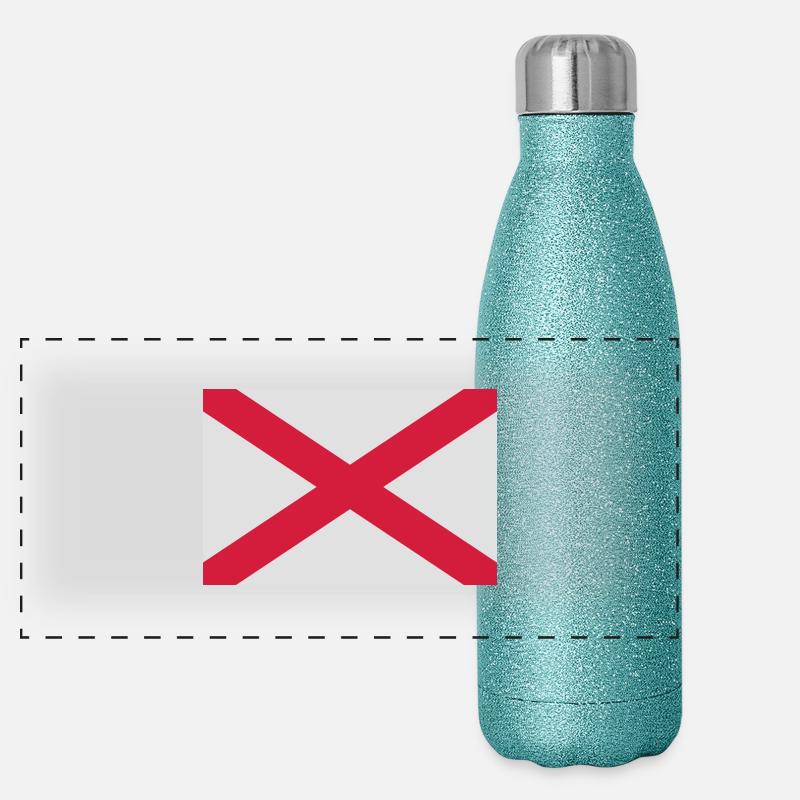 Alabama Flag Gourde isotherme panoramique pailletée 500 ml
